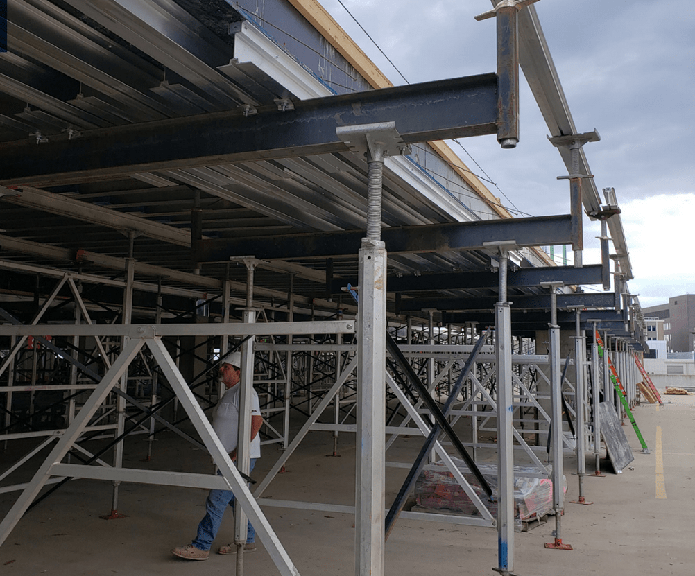 Al-Speed shoring system on a commercial project