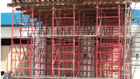 Hi-Load shoring system supporting a concrete deck